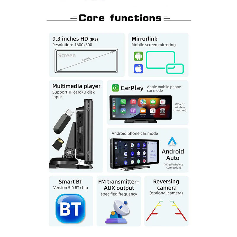 Apple Carplay Android auto Car Stereo Player - Image 9