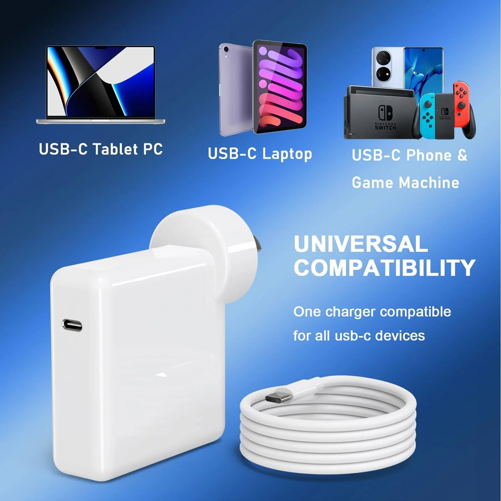 96W USB C Replacement MacBook Pro Charger - Image 4