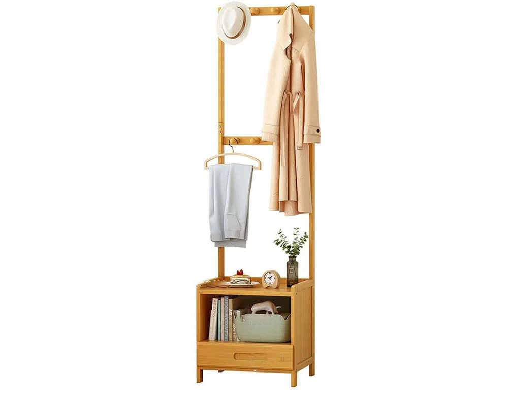 Bamboo Clothes Rack Stand - Image 8