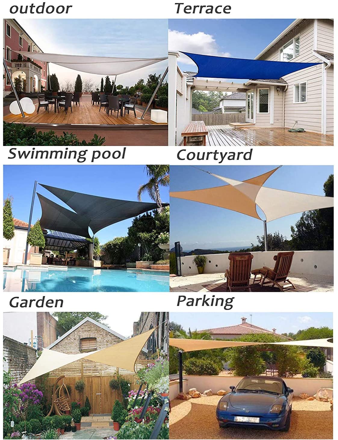 Shade Sail 5X5M Grey - Image 4