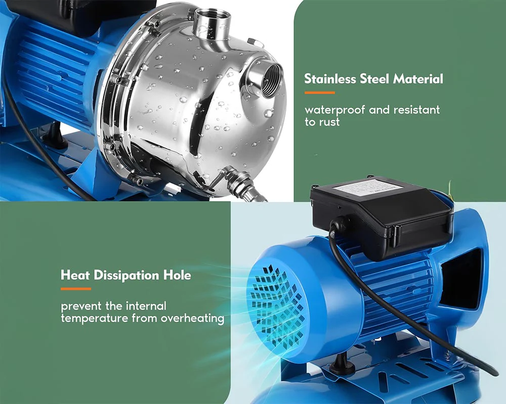Water Booster Jet Pump with Pressure Tank - Image 5