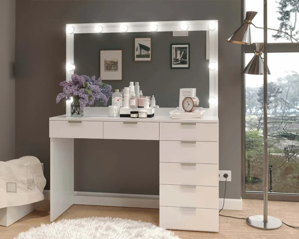 Dressing Table With Mirror - Image 7