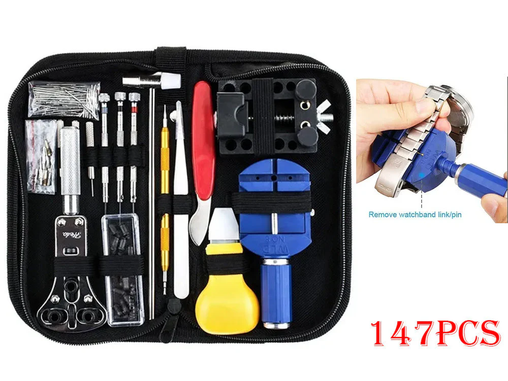 Watch Repair Tool Kit with Carry Bag - Image 3