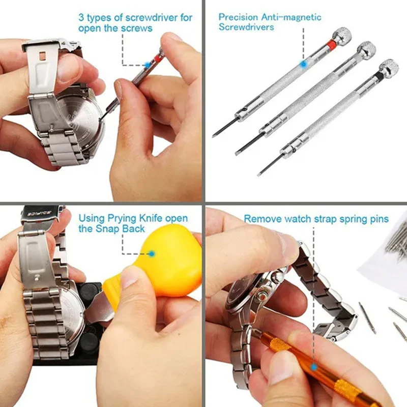 Watch Repair Tool Kit with Carry Bag - Image 7
