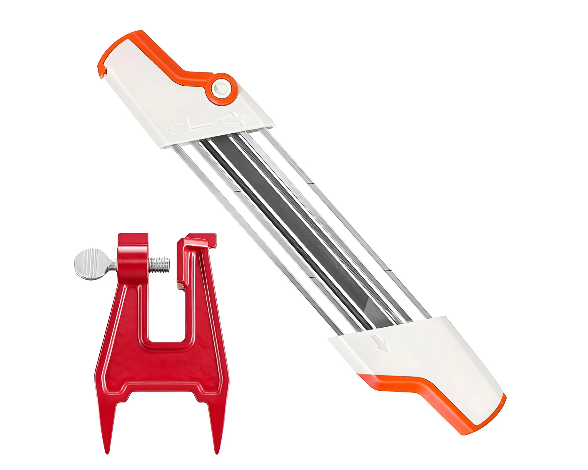 2 in 1 Easy File Chainsaw Chain Sharpener 4.8 mm with vise - Image 3