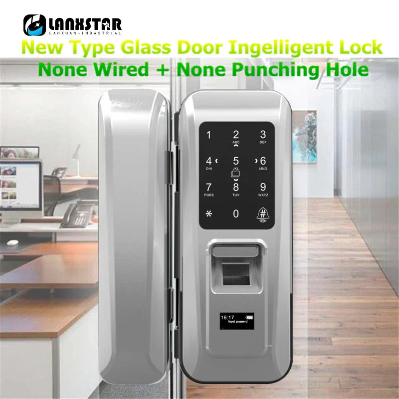 Glass Door Lock – Keyless Electric Fingerprint Intelligent Lock - Image 3