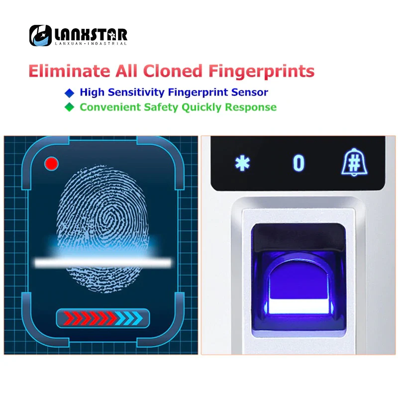 Glass Door Lock – Keyless Electric Fingerprint Intelligent Lock - Image 9