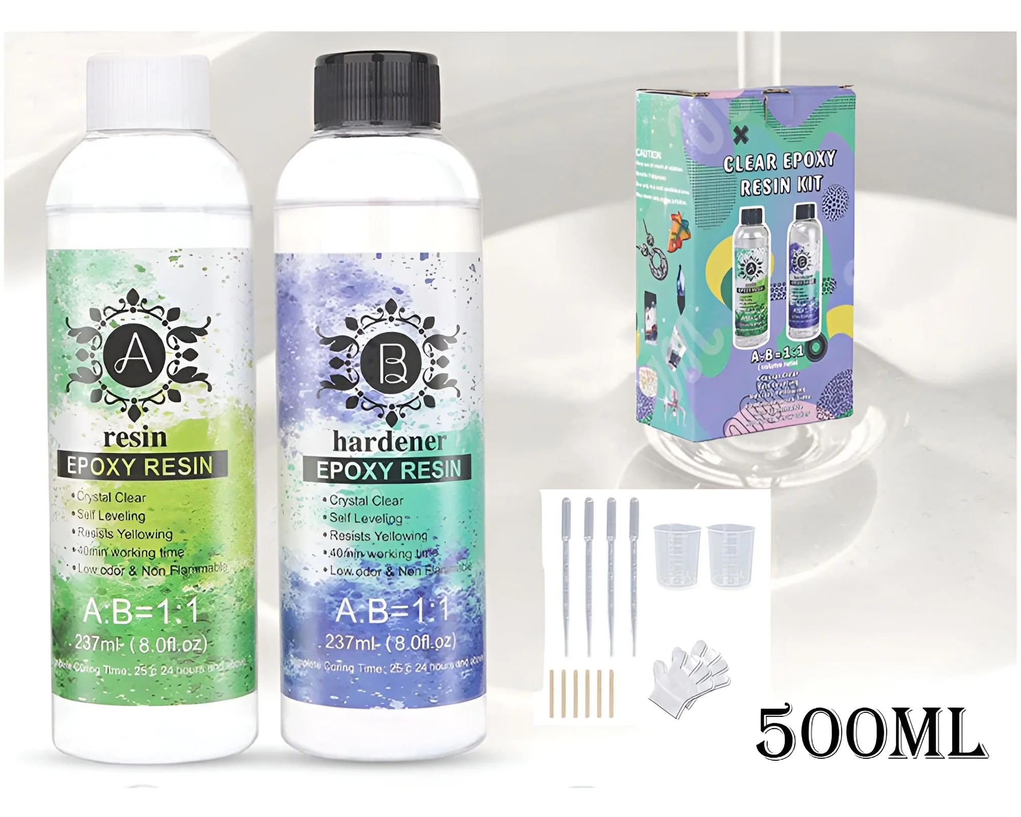 Epoxy Resin 1:1 500ml Kit - Image 7