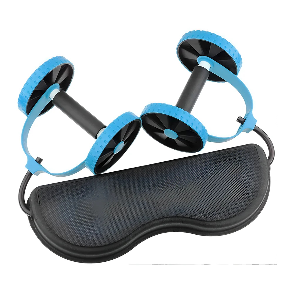 AB Roller – 2-in-1 AB Roller with Resistance Bands for Core Strength