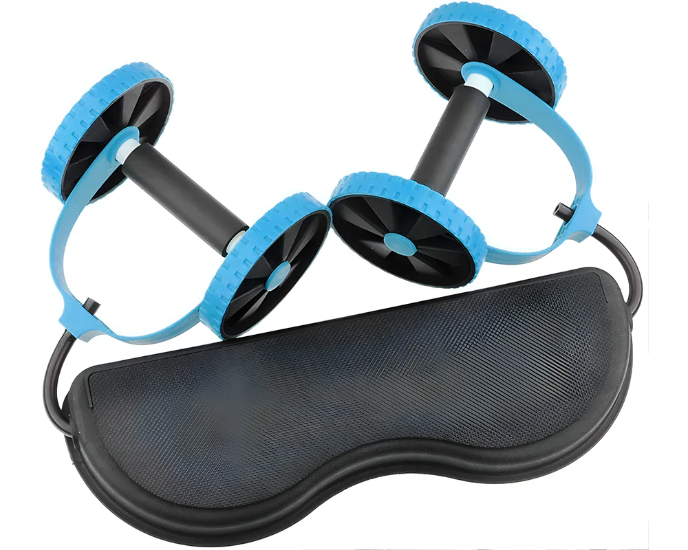 AB Roller – 2-in-1 AB Roller with Resistance Bands for Core Strength - Image 2