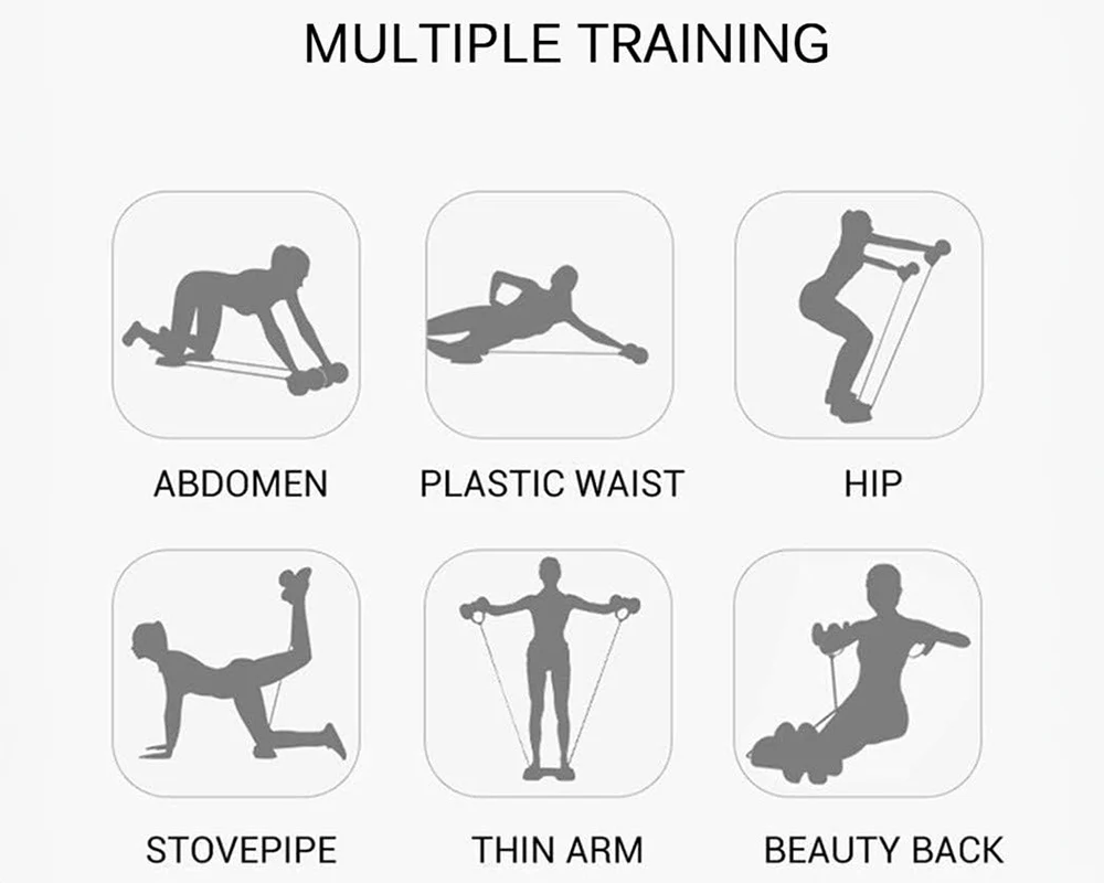 AB Roller – 2-in-1 AB Roller with Resistance Bands for Core Strength - Image 7