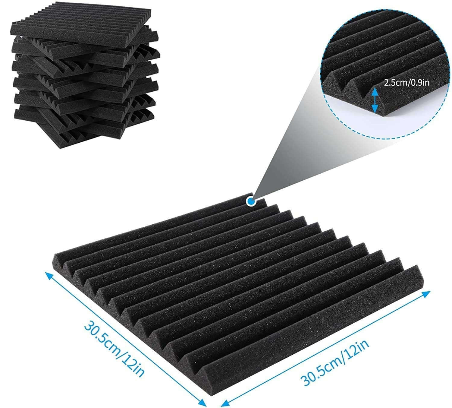 Acoustic Foam 30*30 10Pcs - Image 2