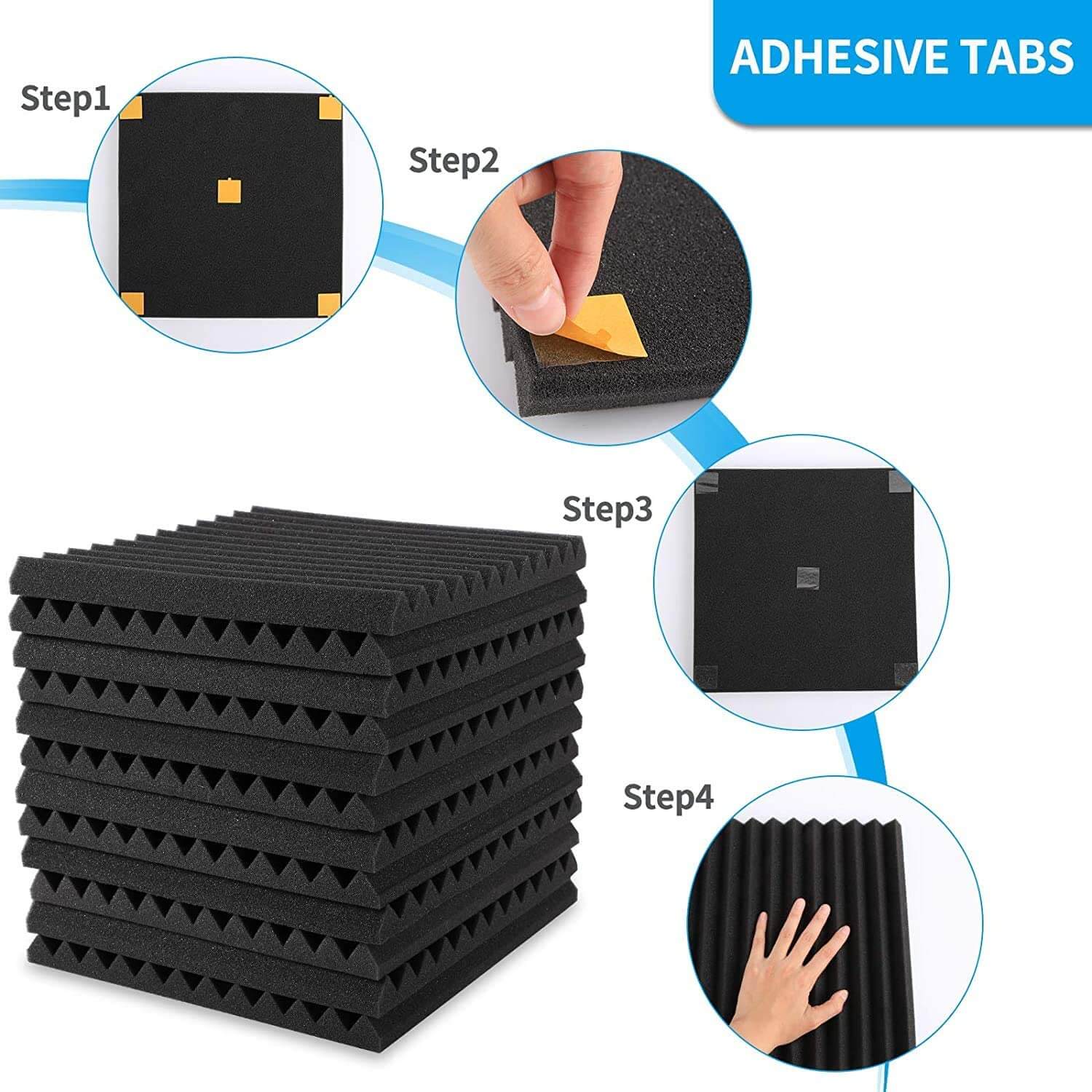 Acoustic Foam 30*30 10Pcs - Image 4