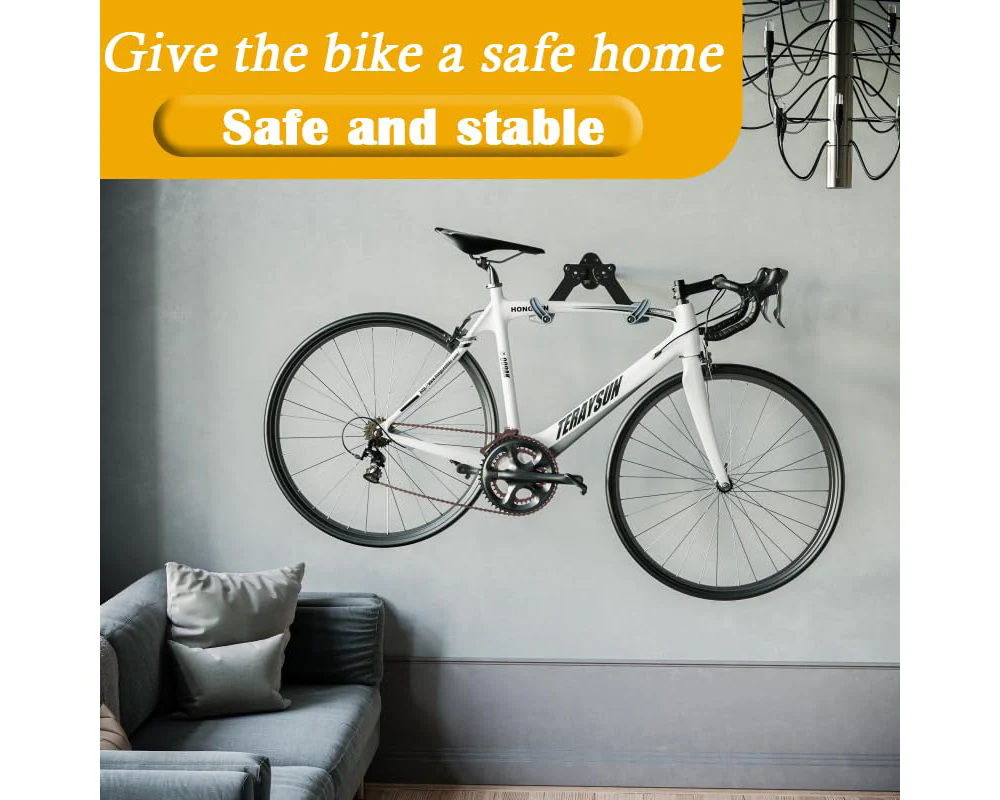 Adjustable Bike Wall Mount Rack for MTB Road Bikes - Image 3