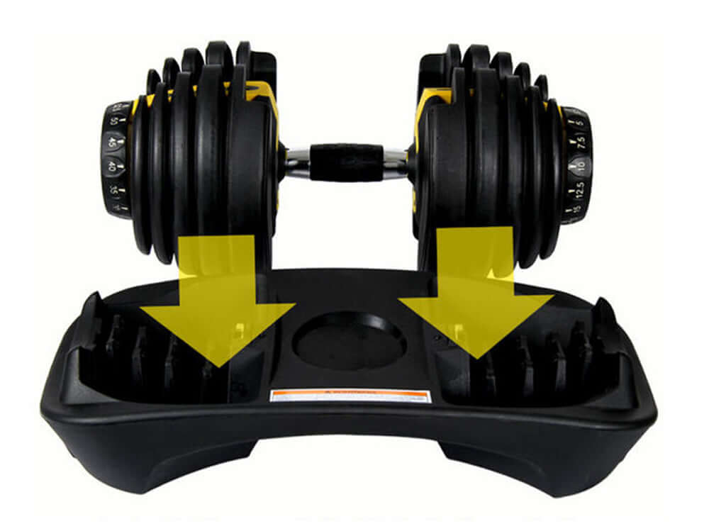 Adjustable Dumbbells 24Kg Pair - Image 7