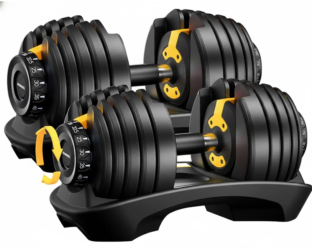 Adjustable Dumbbells 24Kg Pair - Image 8