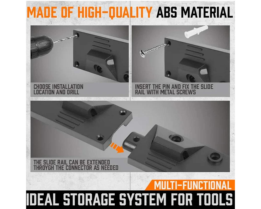 Adjustable Garden Storage System Wall Mount Tool Organiser - Image 4