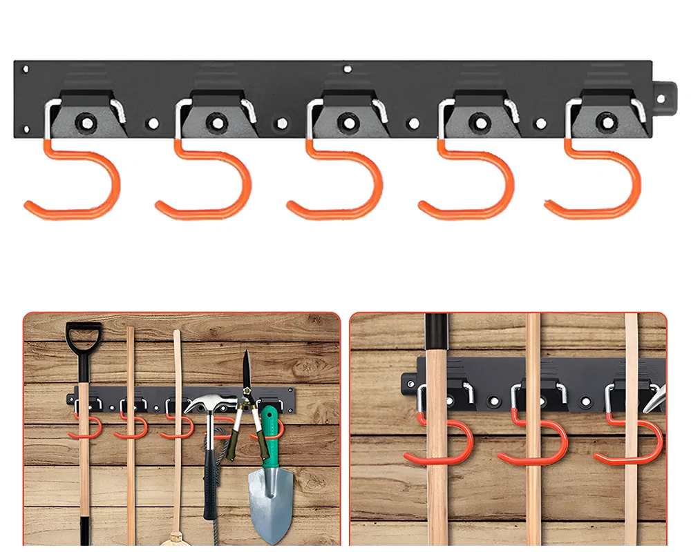 Adjustable Garden Storage System Wall Mount Tool Organiser - Image 7