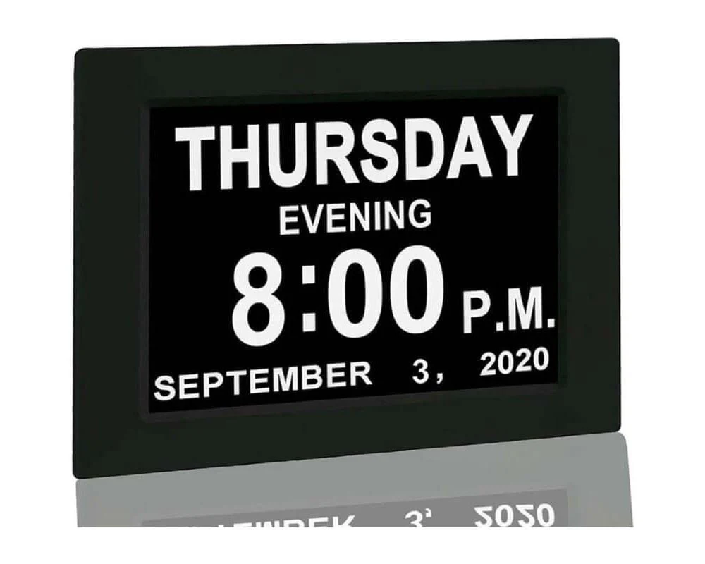 7inch Alarm Clock and Memory Loss Clock with Day and Date for Elderly - Image 6