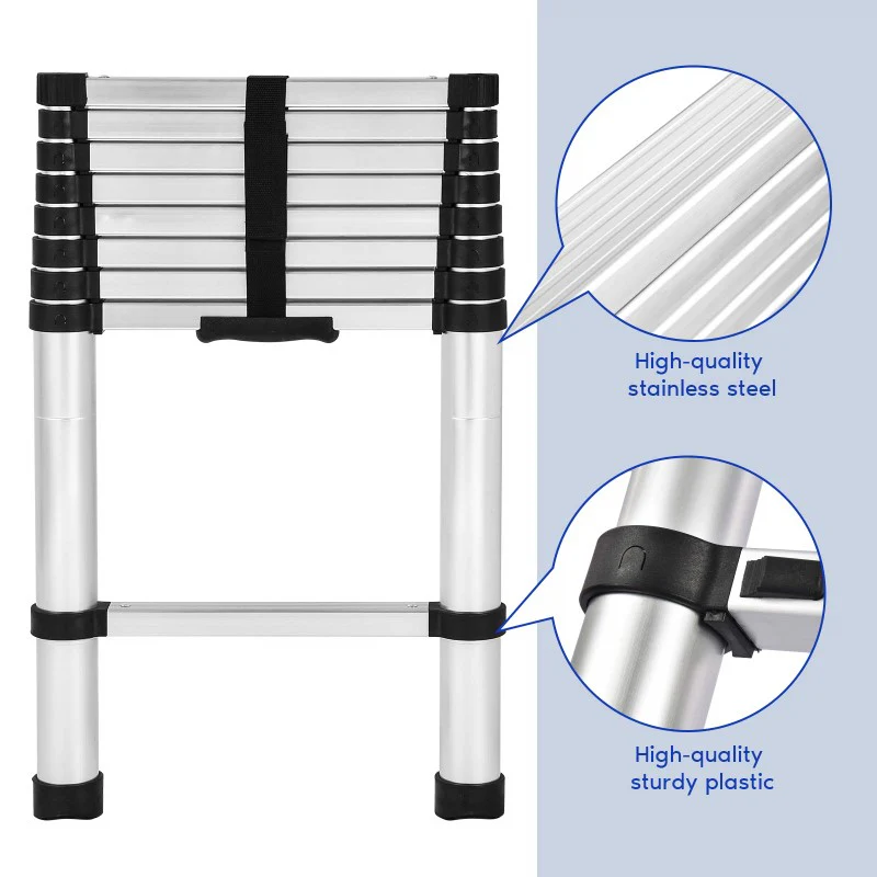 Telescopic Ladder 2.9m Aluminium Telescoping - Image 8