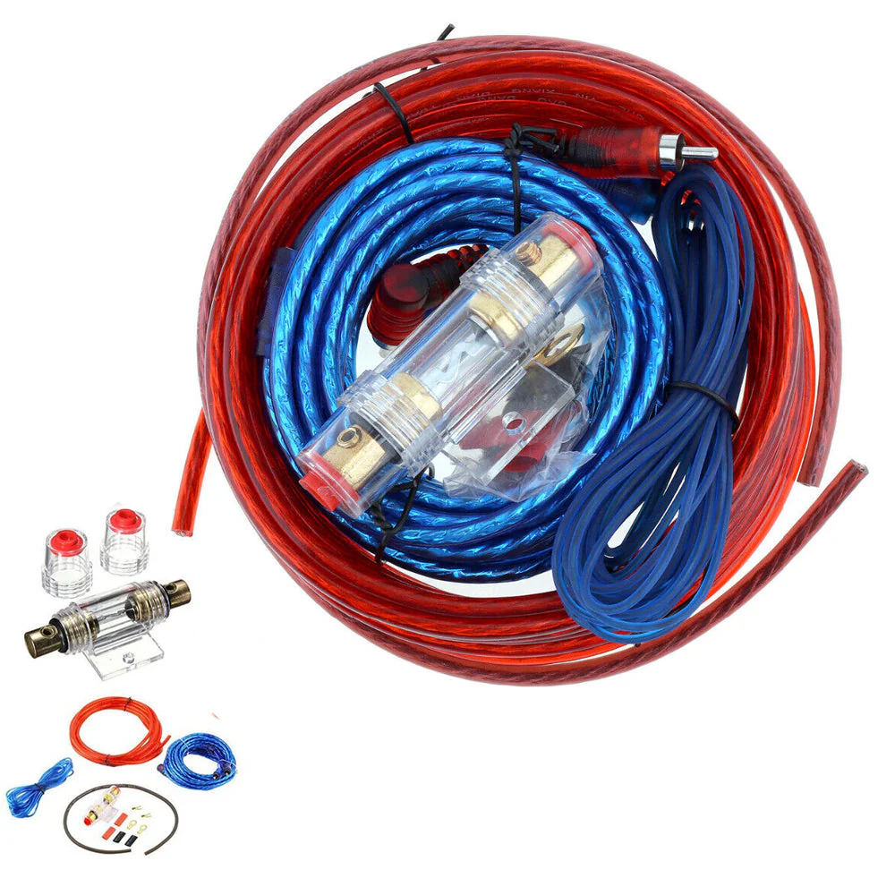 1500W Car Audio Subwoofer Car AMP Wiring Kit Cable Fuse Holder Wire Cable - Image 3