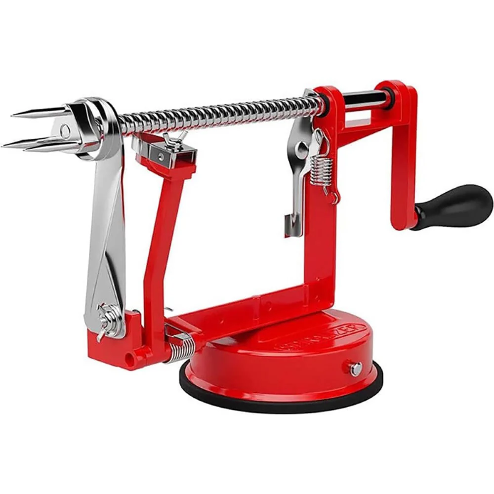 3-in-1 Stainless Steel Apple Peeler Corer Slicer with Suction Base
