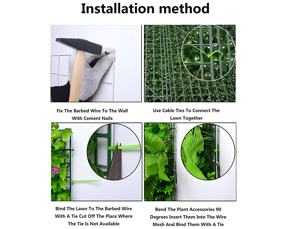 Artificial Hedge Wall – 14PCS - Image 8