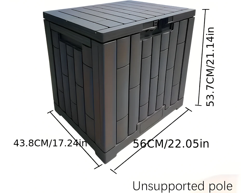 Gardeon Outdoor Storage Box Container Lockable Indoor Garden Toy Tool Shed Grey - Image 5