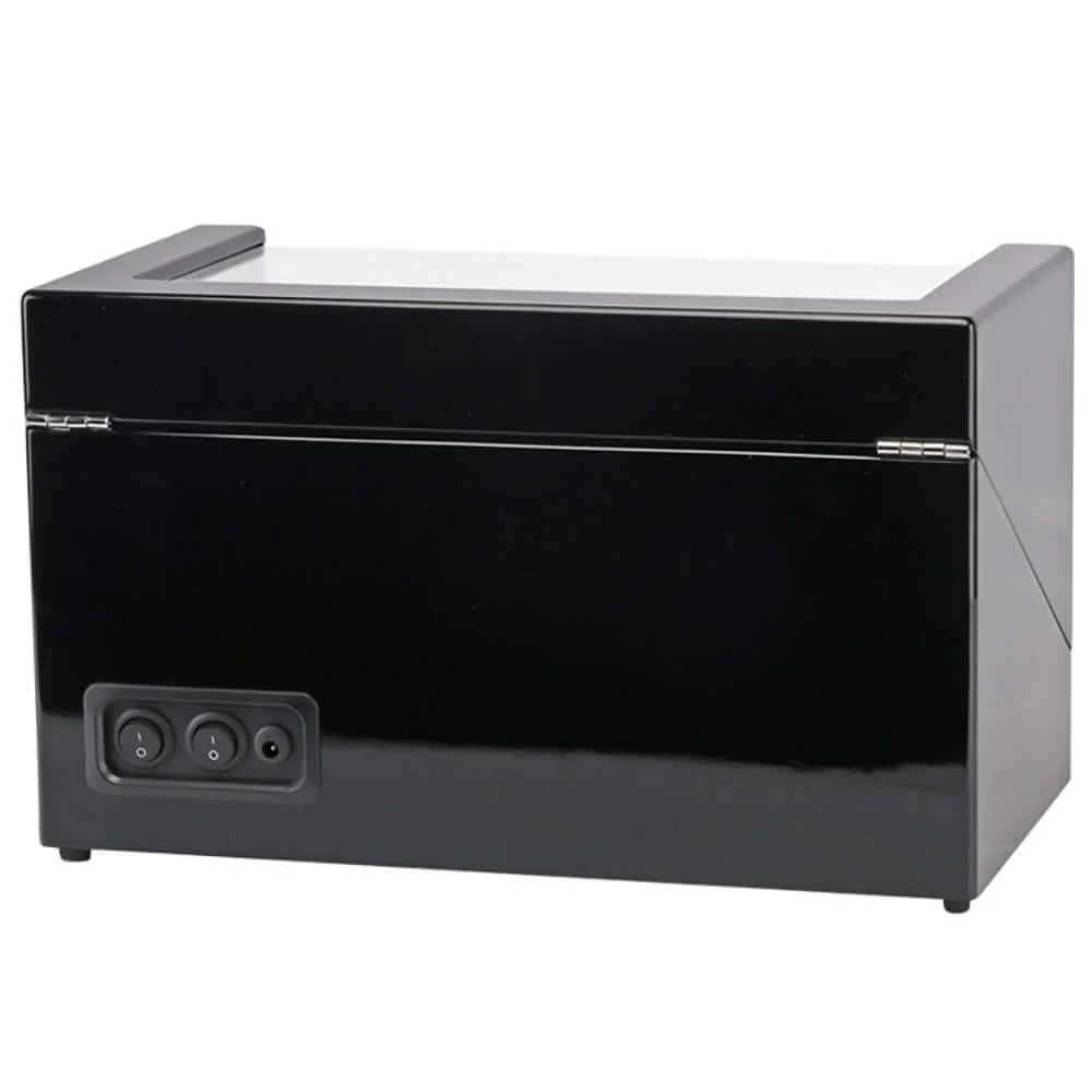 Automatic Quad Watch Winder Wood Display Box Motor Rotation Storage - Image 4
