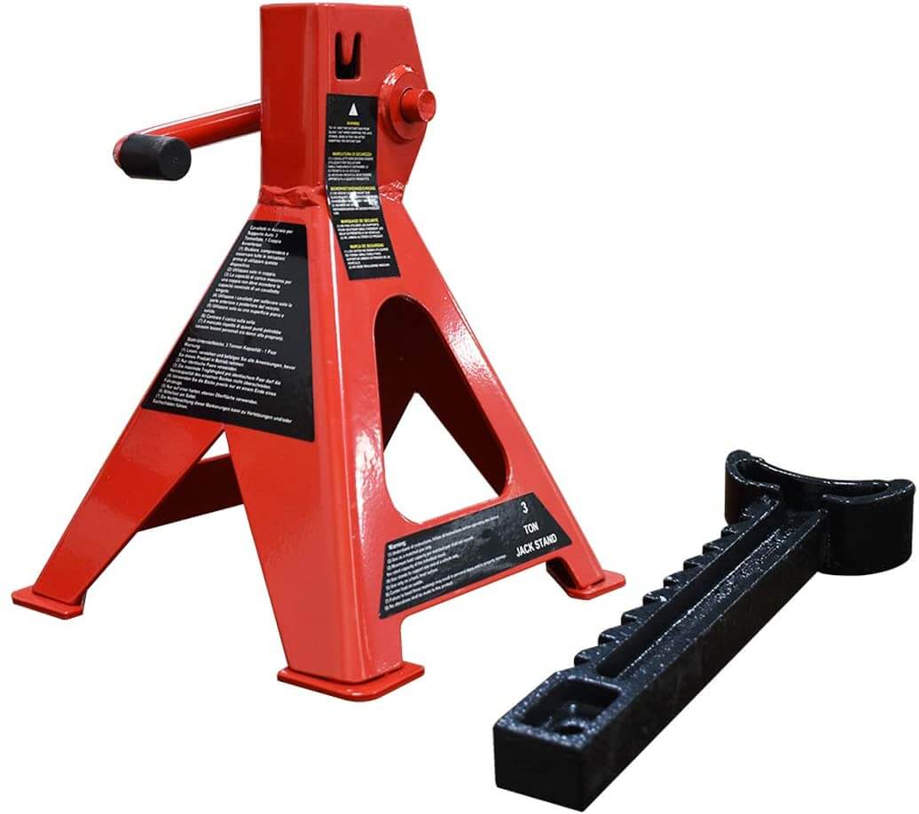 Axle Stand Pair Steel Jack Auto Stands, 3 Ton Capacity - Image 4