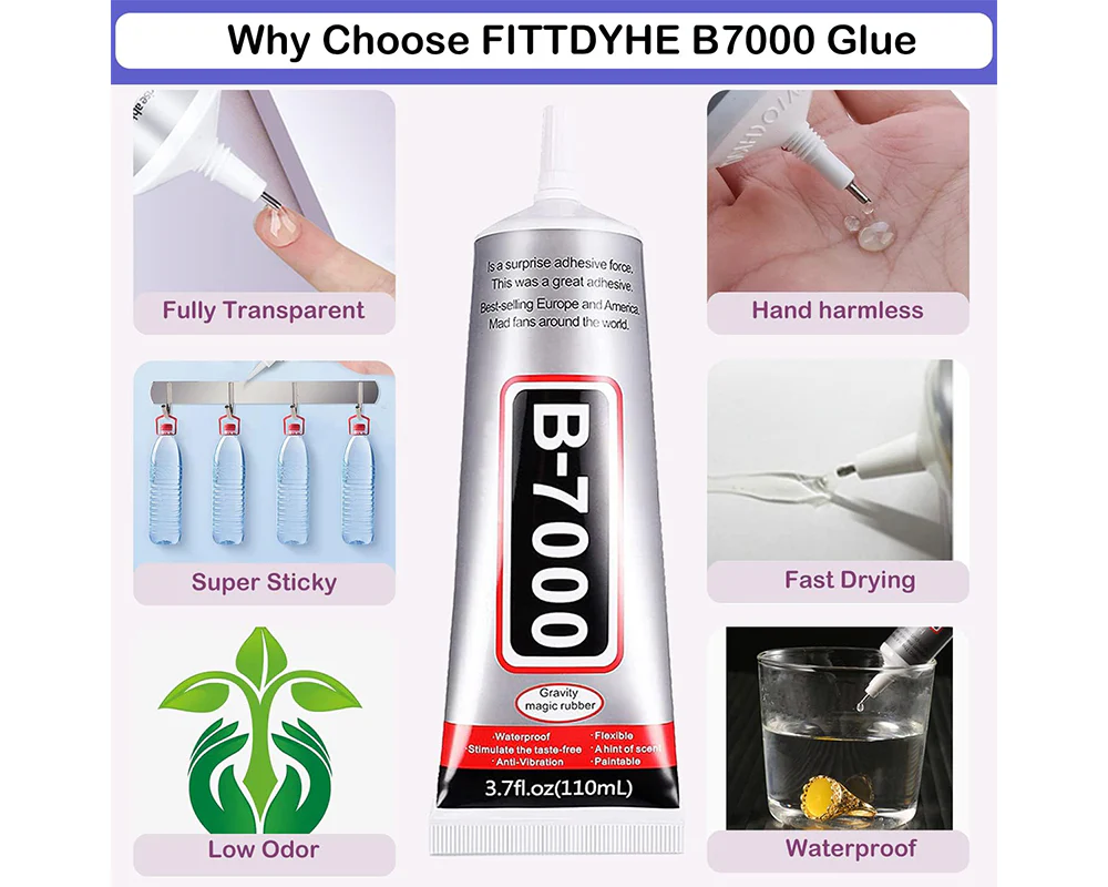 B7000 Glue for Phone Repair Adhesive Craft Kit 2 x 110ml - Image 6