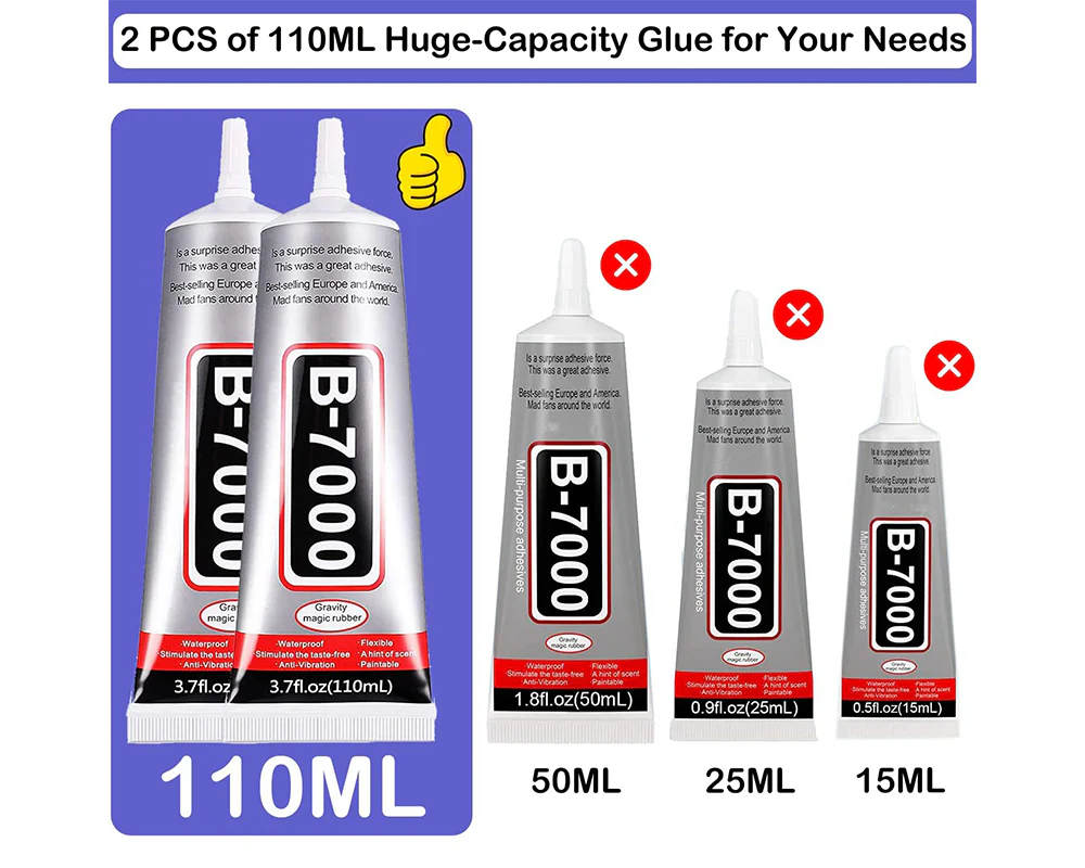 B7000 Glue for Phone Repair Adhesive Craft Kit 2 x 110ml - Image 7