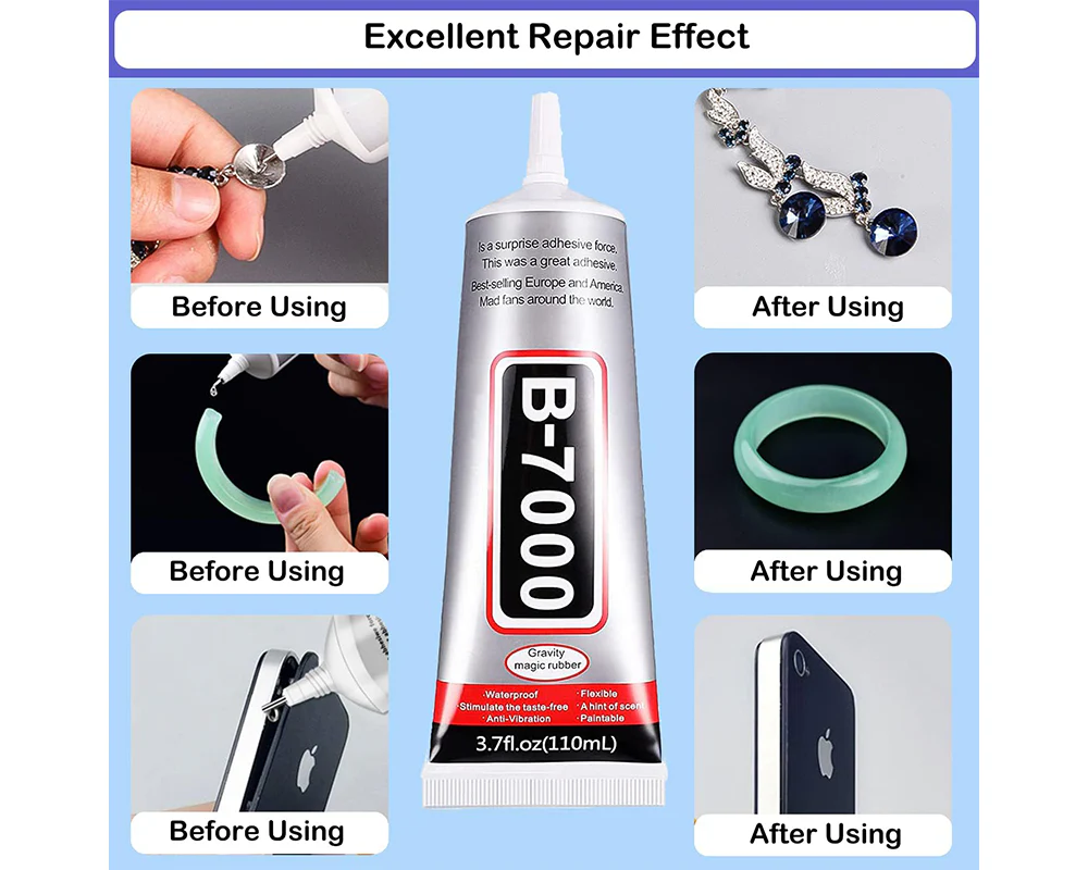 B7000 Glue for Phone Repair Adhesive Craft Kit 2 x 110ml - Image 8