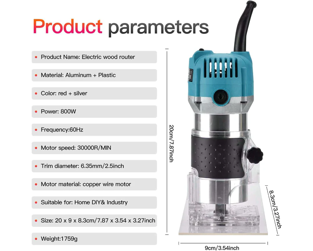 800W Wood Router Tool - Image 4