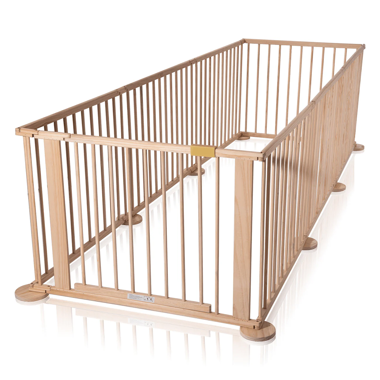 Deluxe Wooden Play Yard Safety Barrier 8 Panel Indoor Activity Area - Image 7