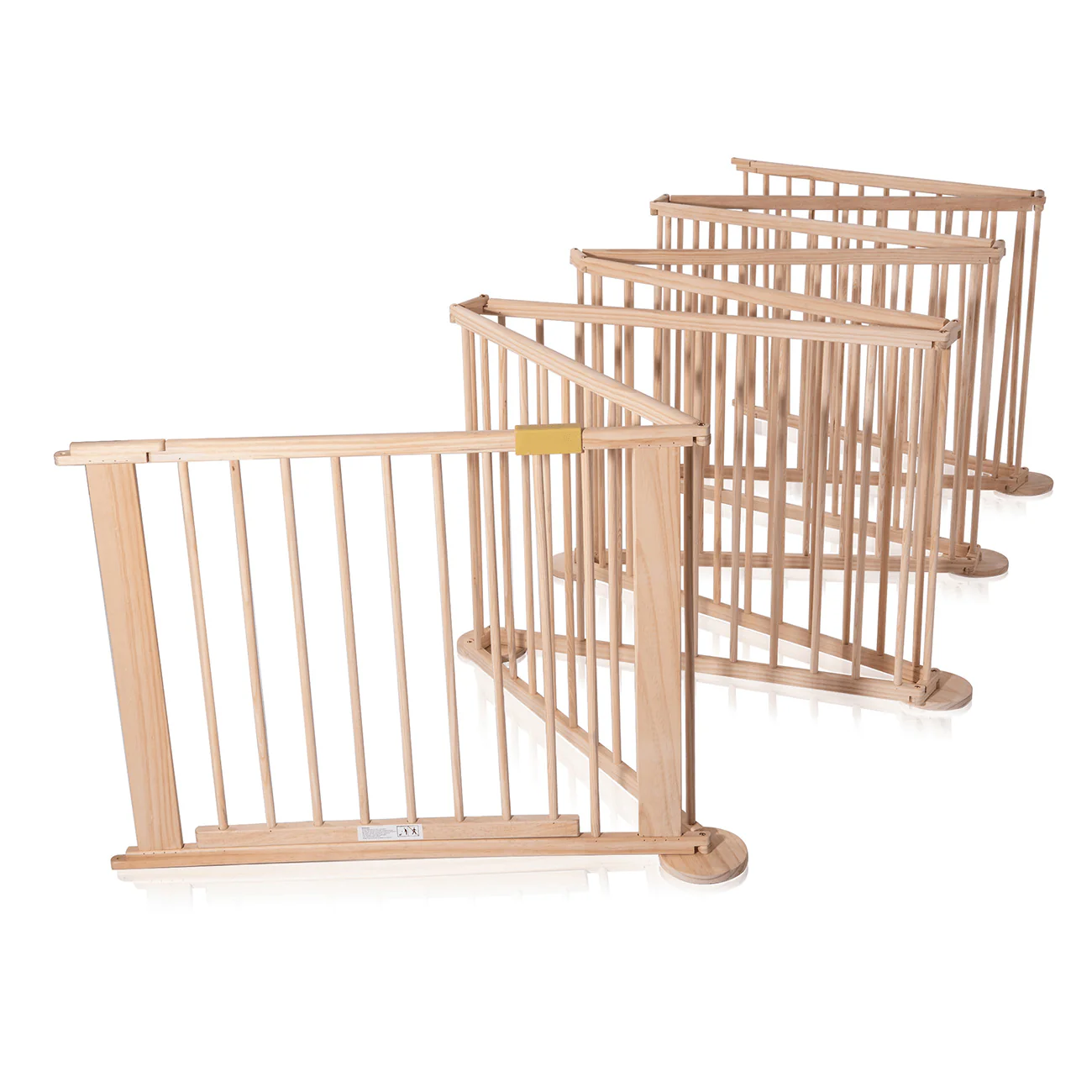 Deluxe Wooden Play Yard Safety Barrier 8 Panel Indoor Activity Area - Image 8
