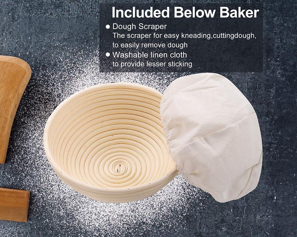 Bread Proofing Basket Set Banneton Bowl - Image 4