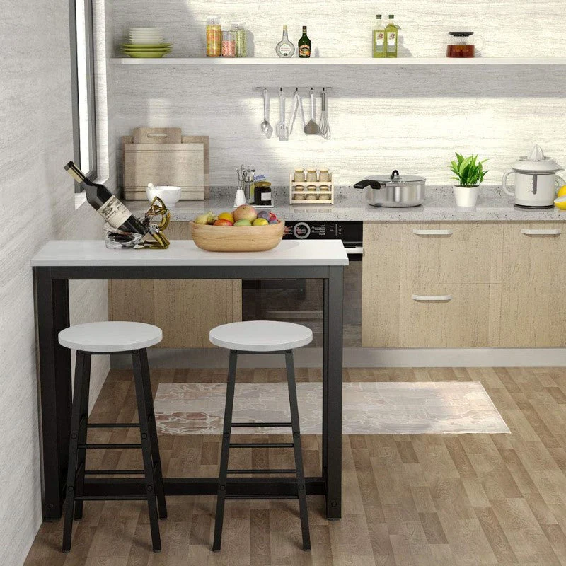 Bar Table and Bar Stools 3 Piece Dining Set Counter Height Table with 2 Stools - Image 6
