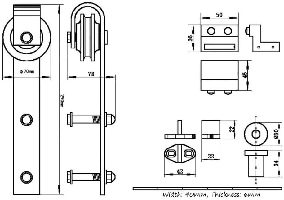 Barndoor Hardware 1.6M - Image 6