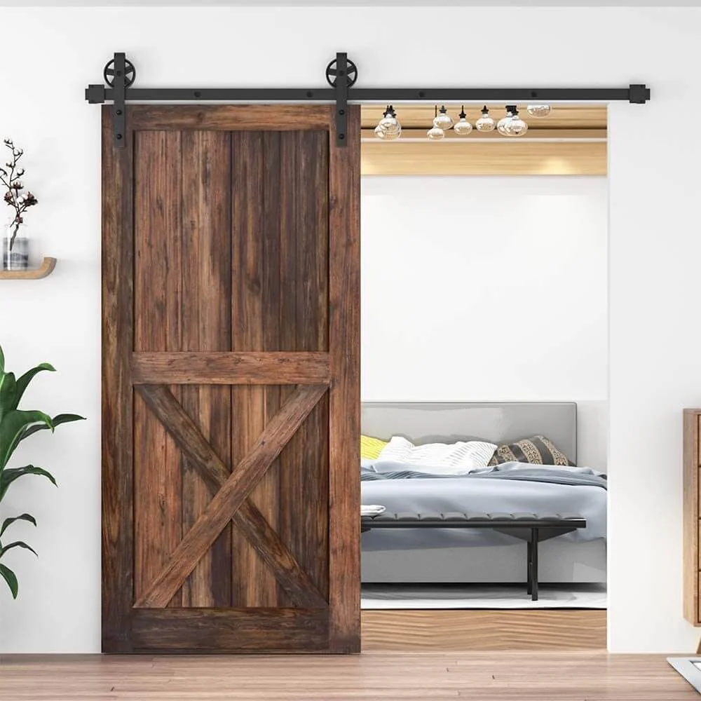 Barn Door Hardware I - Shaped Rollers Track Rail 2.5m - Image 3