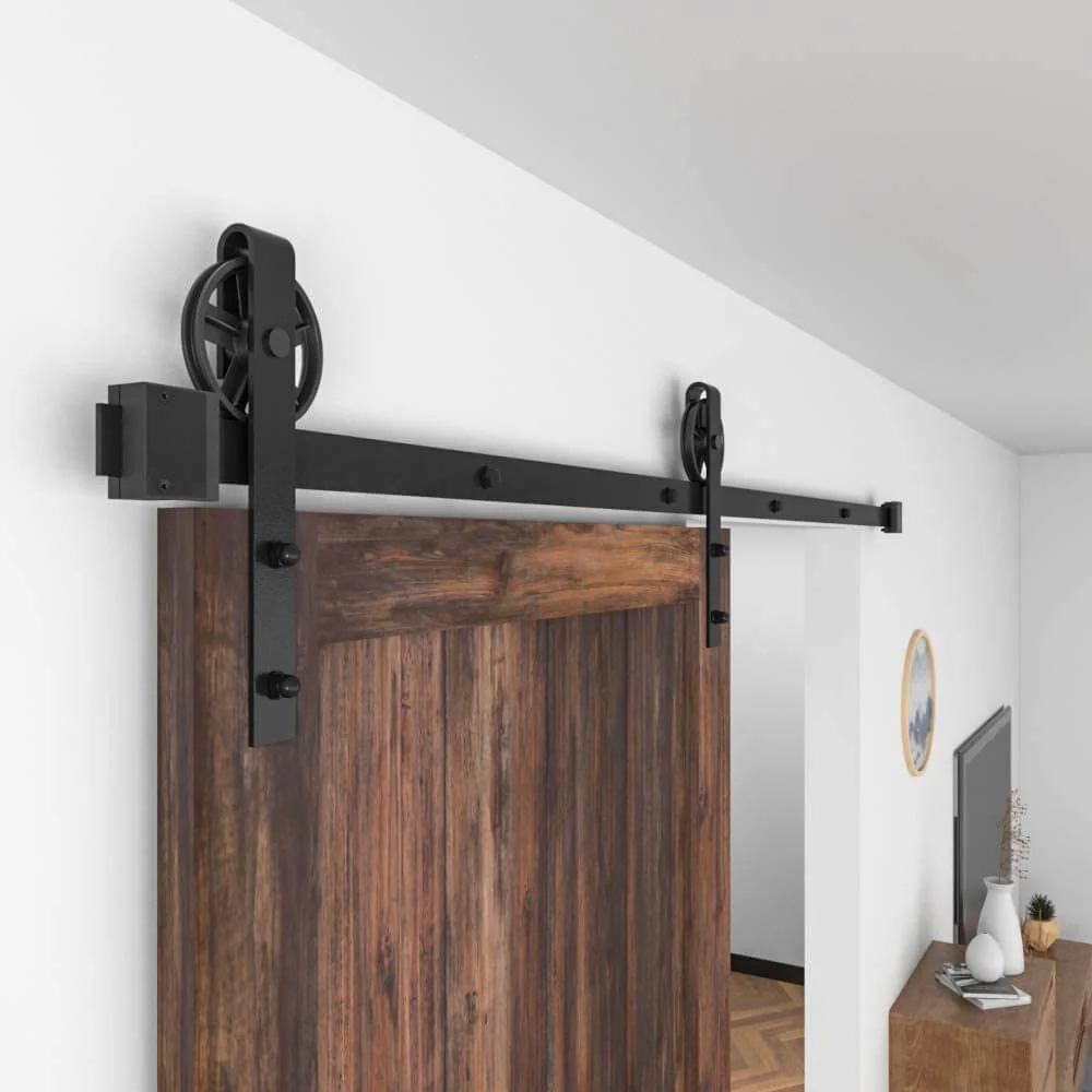 Barn Door Hardware I - Shaped Rollers Track Rail 2.5m - Image 5