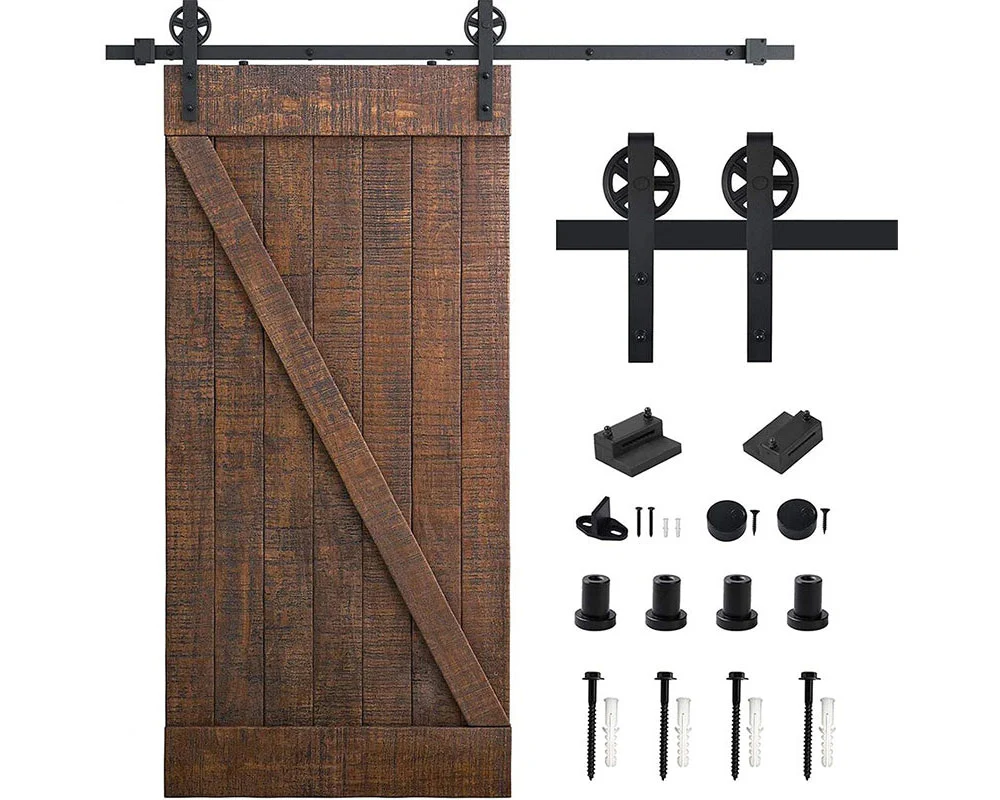 Barn Door Hardware I - Shaped Rollers Track Rail 2m - Image 2