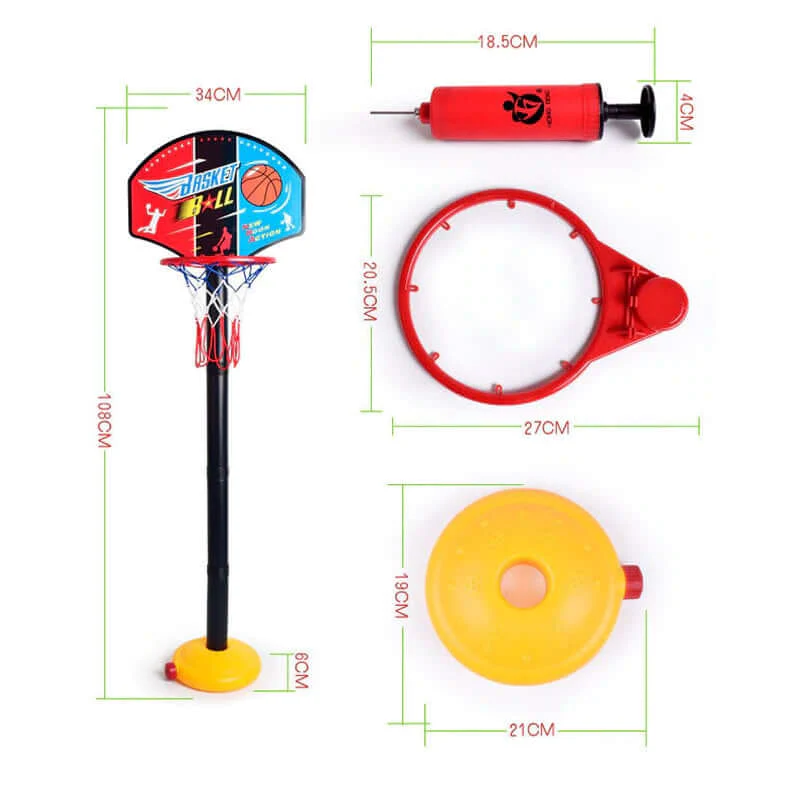 Basketball Hoop Adjustable Stand With Ball - Image 4