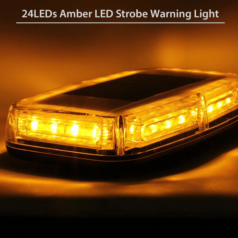 6 COB LED Beacon Flashing Magnetic Emergency Warning Strobe Amber Light 12/24V - Image 11