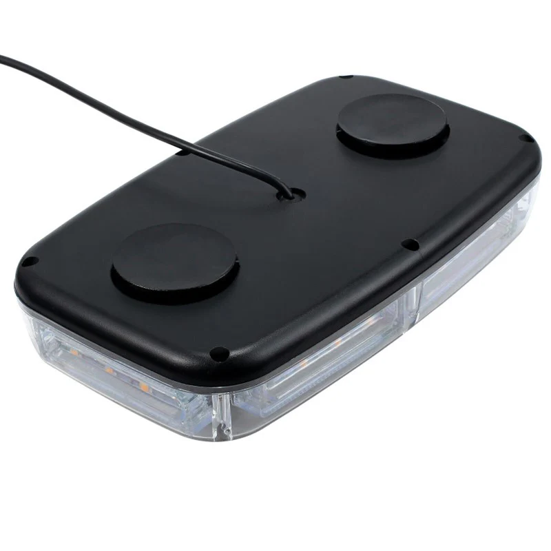 6 COB LED Beacon Flashing Magnetic Emergency Warning Strobe Amber Light 12/24V - Image 3