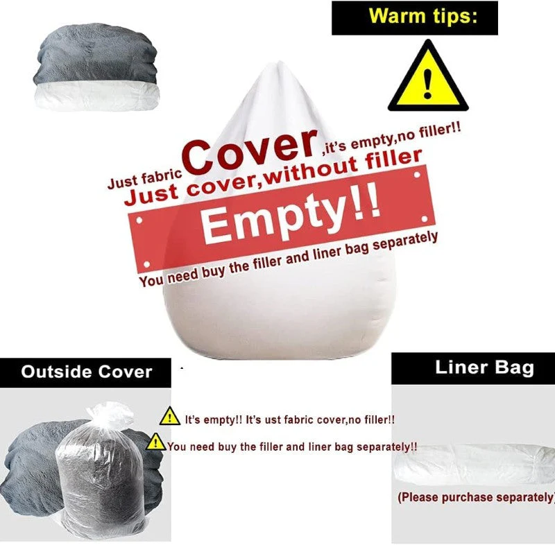 Bean Bag Cover Sofa Cushion Bed - Image 5