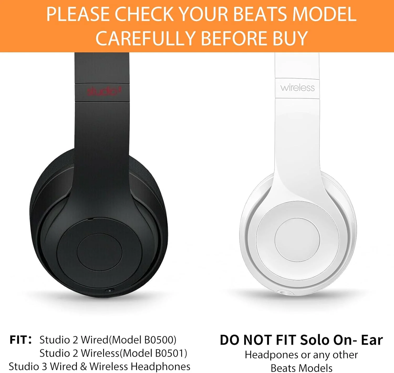 Replacement Ear Pads for Beats Studio 2 & 3 Headphones - Image 7