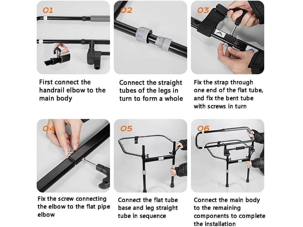 Adjustable Bed Rail for Elderly Safety - Image 2