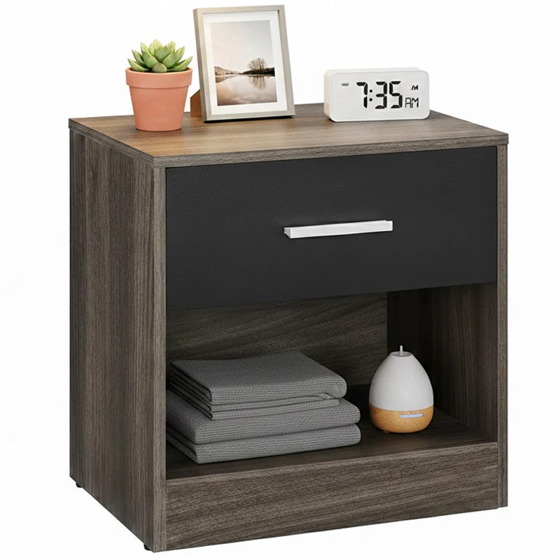 Bedside Table with Drawers - Image 12