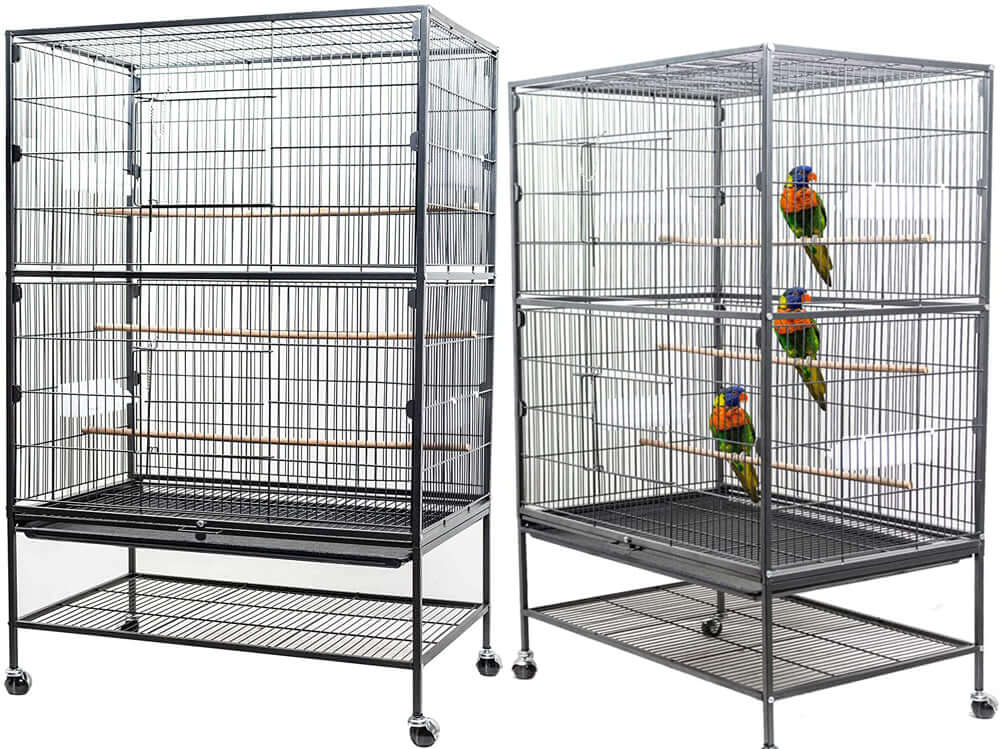 Bird Cage Birds Cages with Wheels - Image 3